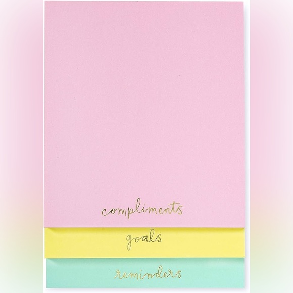 NWT! Kate Spade ♠️ stacked notepad 3 blocks in 1. 225 pages total - Picture 9 of 10